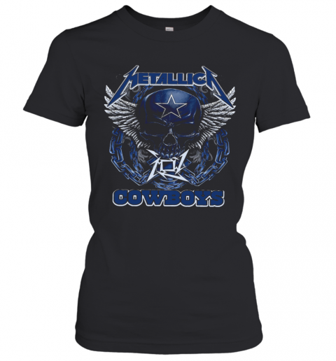 Skull Metallic Cowboys T-Shirt Classic Women's T-shirt