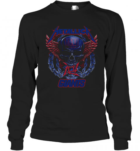 Skull Metallic Giants T-Shirt Long Sleeved T-shirt 