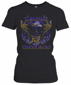 Skull Metallic Ravens T-Shirt Classic Women's T-shirt