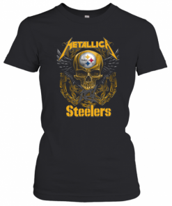 Skull Metallic Steelers Pittsburgh Halloween T-Shirt Classic Women's T-shirt