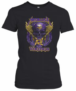 Skull Metallic Vikings Halloween T-Shirt Classic Women's T-shirt
