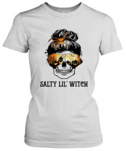Skull Salty Lil Witch Halloween T-Shirt Classic Women's T-shirt