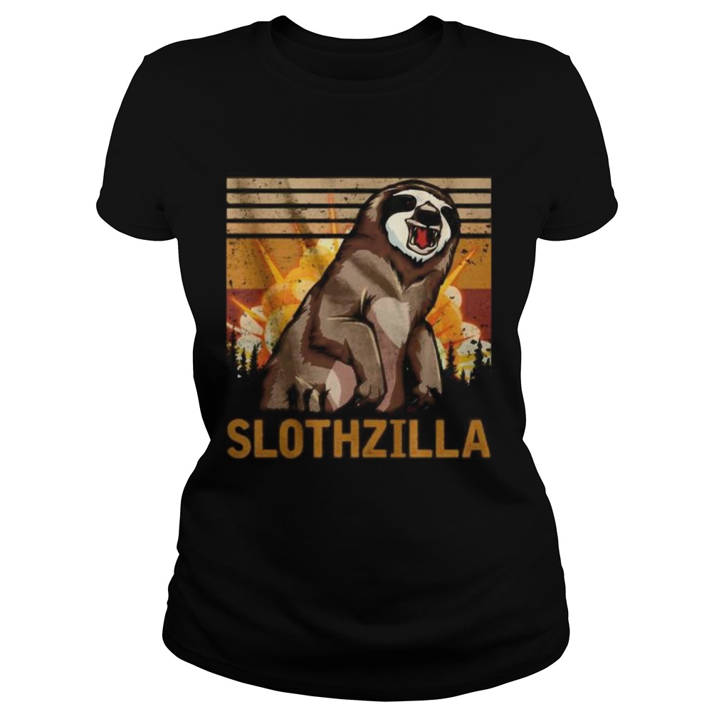 Slothzilla vintage retro Classic Ladies