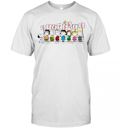 Snoopy And Friends Stay Safe T-Shirt Classic Men's T-shirt