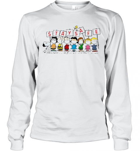 Snoopy And Friends Stay Safe T-Shirt Long Sleeved T-shirt