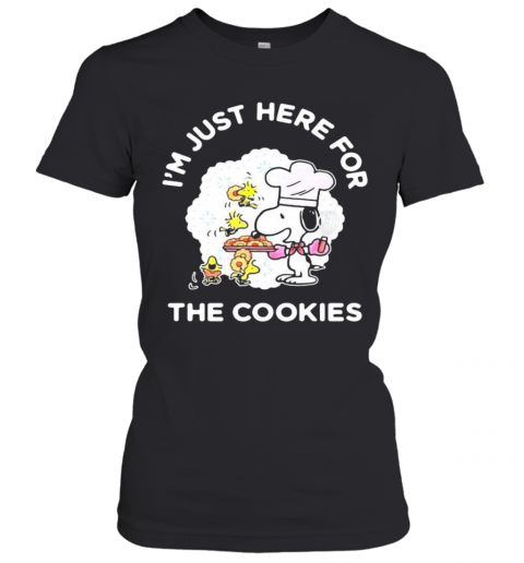Snoopy And Woodstock I'M Just Here For The Cookies T-Shirt Classic Women's T-shirt