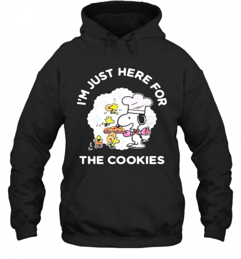Snoopy And Woodstock I'M Just Here For The Cookies T-Shirt Unisex Hoodie
