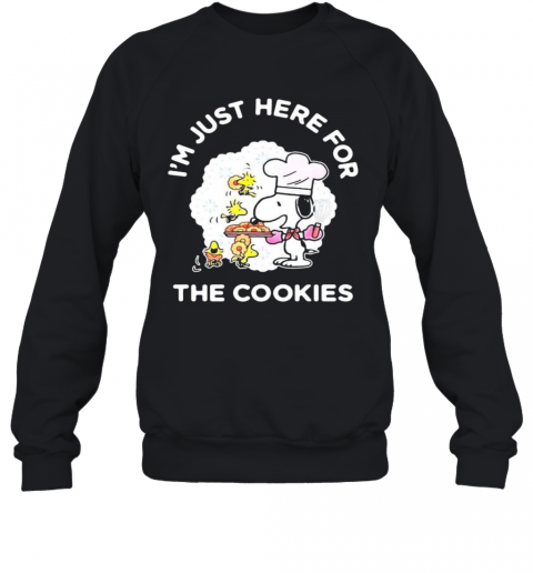 Snoopy And Woodstock I'M Just Here For The Cookies T-Shirt Unisex Sweatshirt