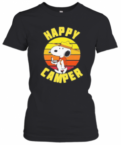 Snoopy Happy Camper Vintage Retro T-Shirt Classic Women's T-shirt