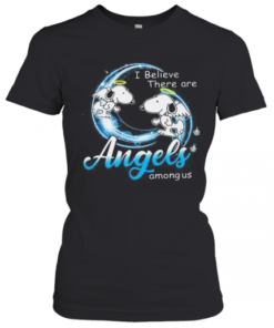 Snoopy I Believe There Are Angels Among Us T-Shirt Classic Women's T-shirt