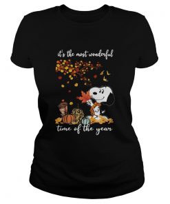 Snoopy Its The Most Wonderful Time Of The Year Halloween  Classic Ladies