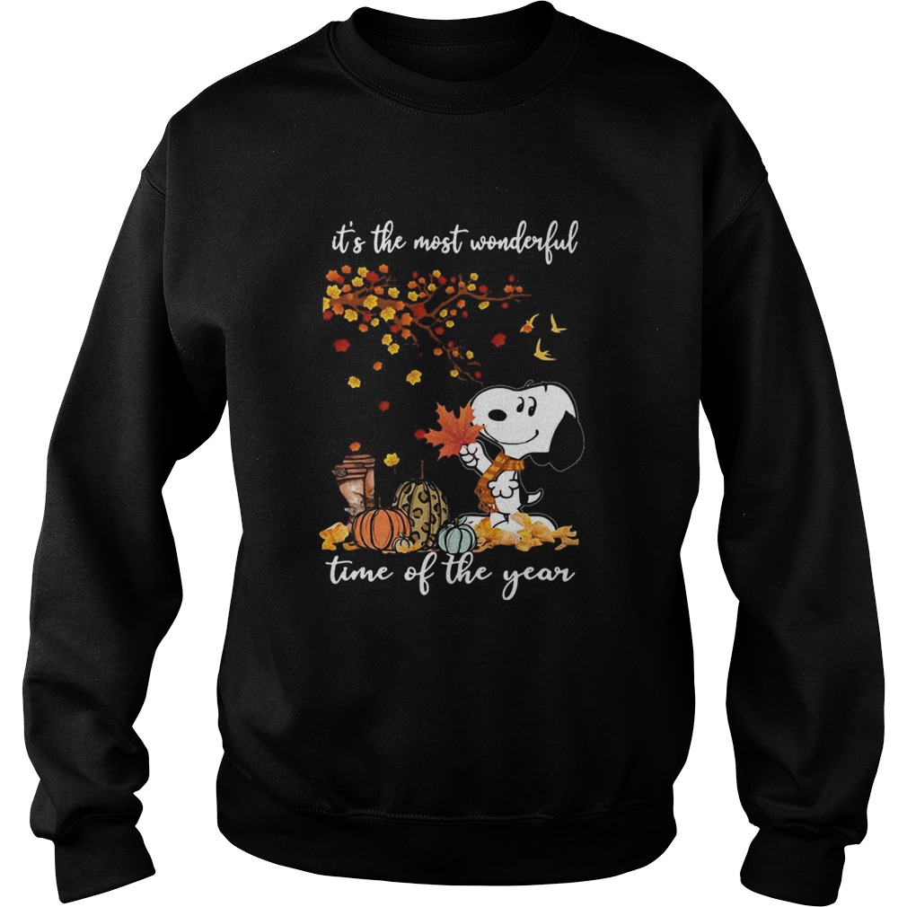 Snoopy Its The Most Wonderful Time Of The Year Halloween Sweatshirt
