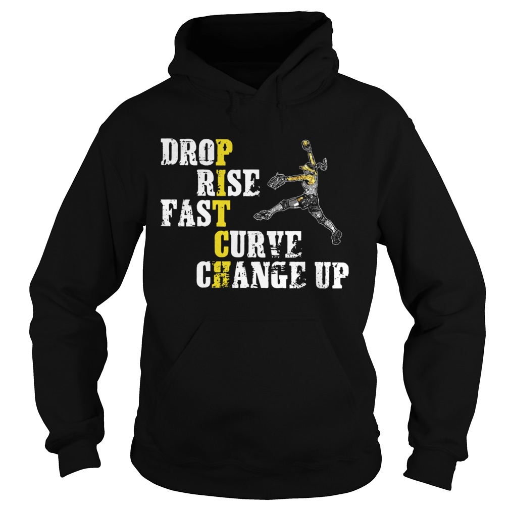 Softball Pitcher Drop Rise Fast Curve Changeup Pitch Girls Hoodie