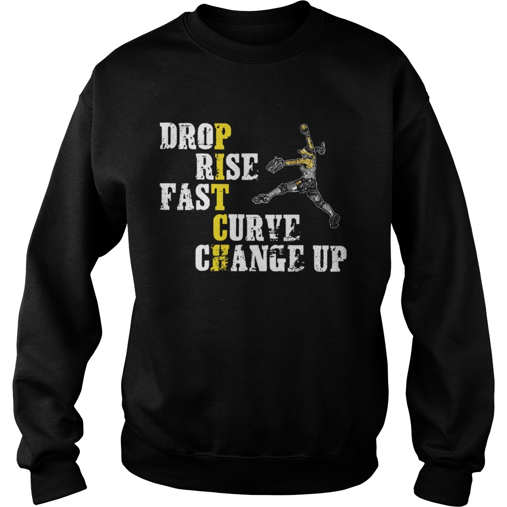 Softball Pitcher Drop Rise Fast Curve Changeup Pitch Girls Sweatshirt