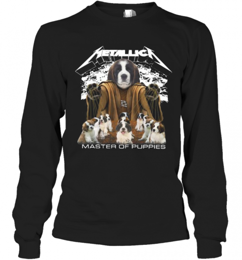 St. Bernard Metallica Master Of Puppies T-Shirt Long Sleeved T-shirt