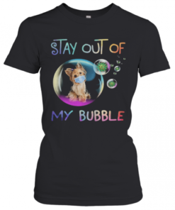 Stay Out Of My Bubble Virus Mask Dog T-Shirt Classic Women's T-shirt