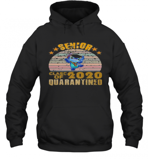 Stitch senior class of 2020 quarantined vintage retro  T-Shirt Unisex Hoodie