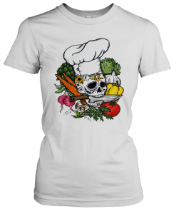 Sugar Skull Chef Vegetables T-Shirt Classic Women's T-shirt