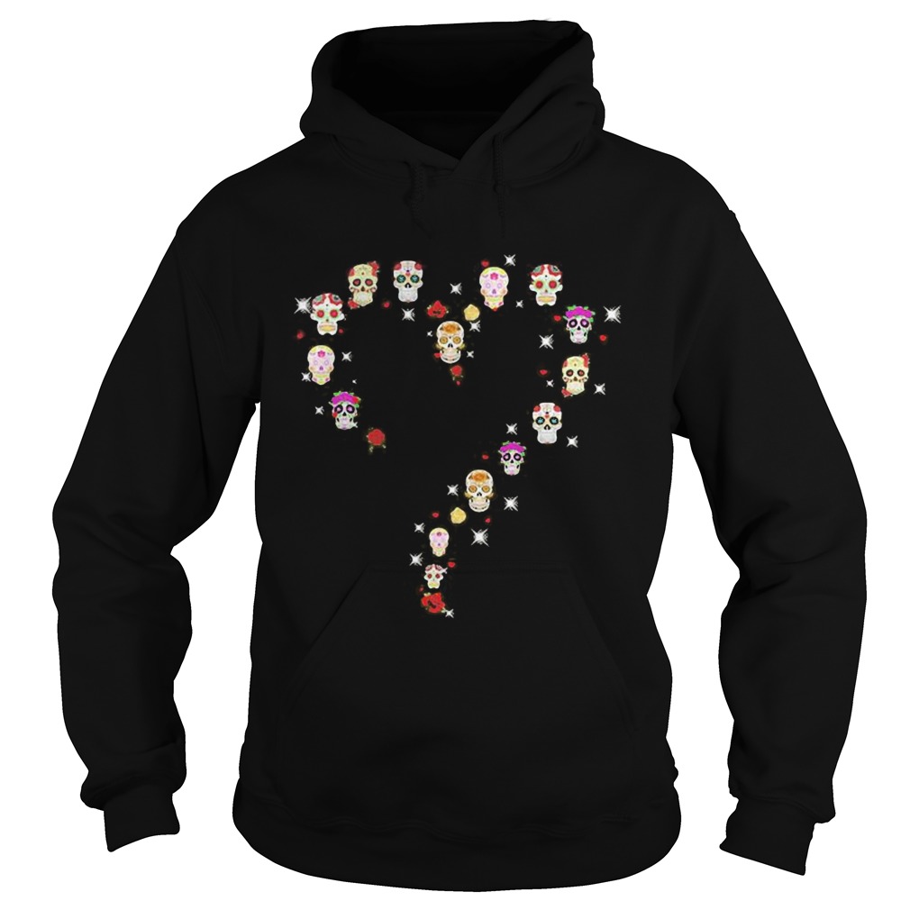 Sugar skull diamond heart Hoodie