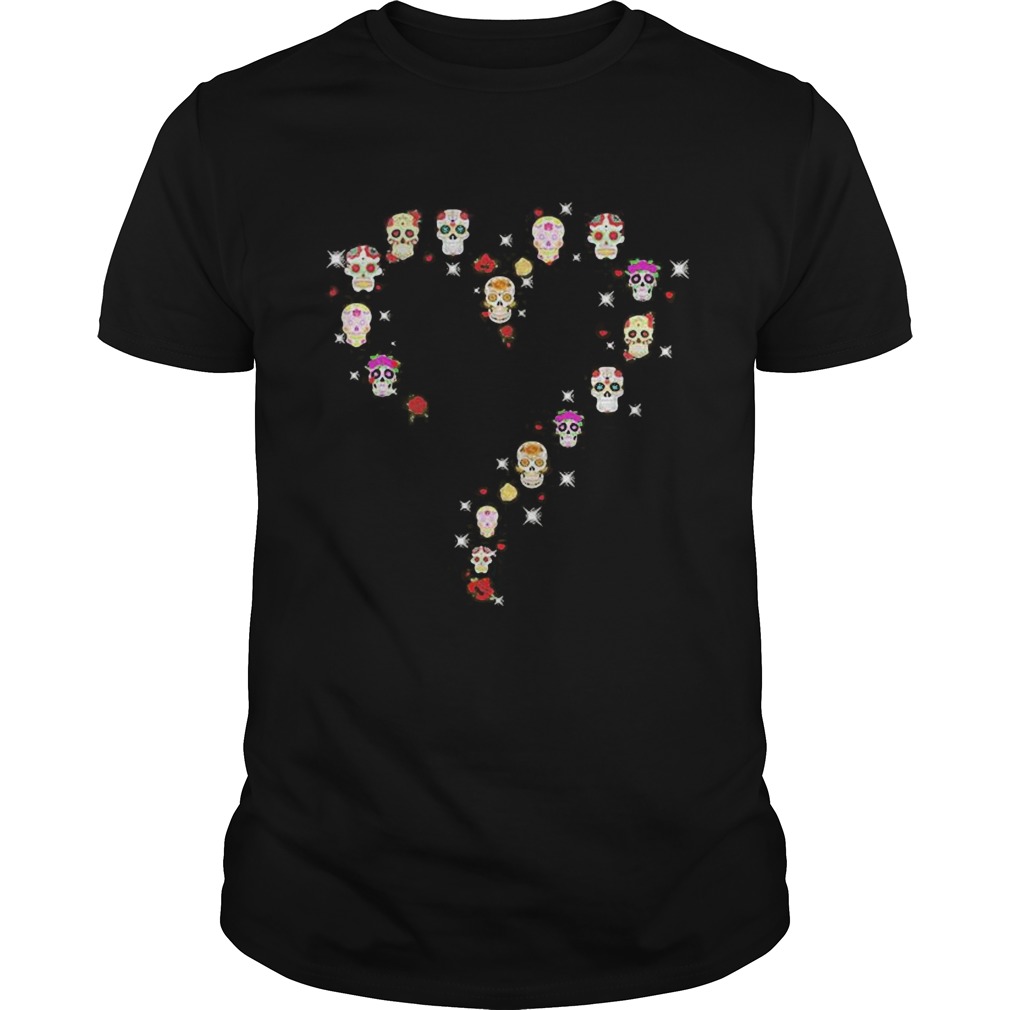Sugar skull diamond heart Unisex