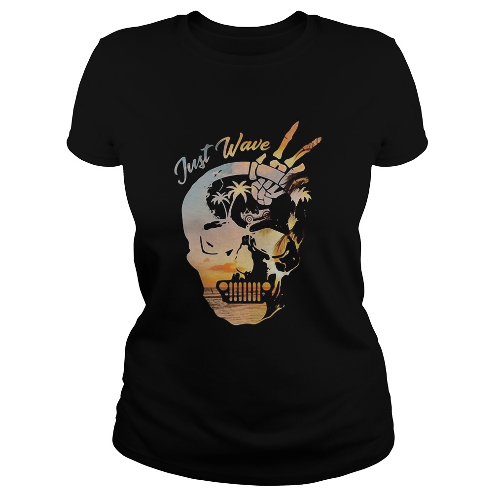 Summer skull just wave jeep Classic Ladies