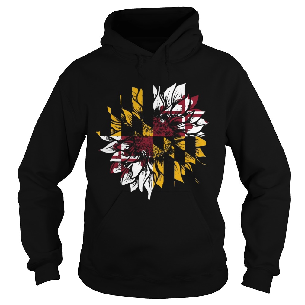 Sunflower Maryland Flag Hoodie