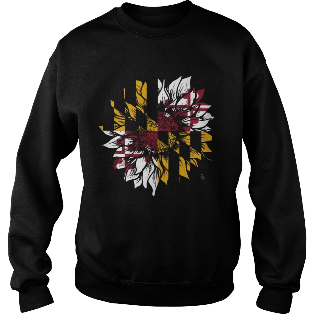 Sunflower Maryland Flag Sweatshirt