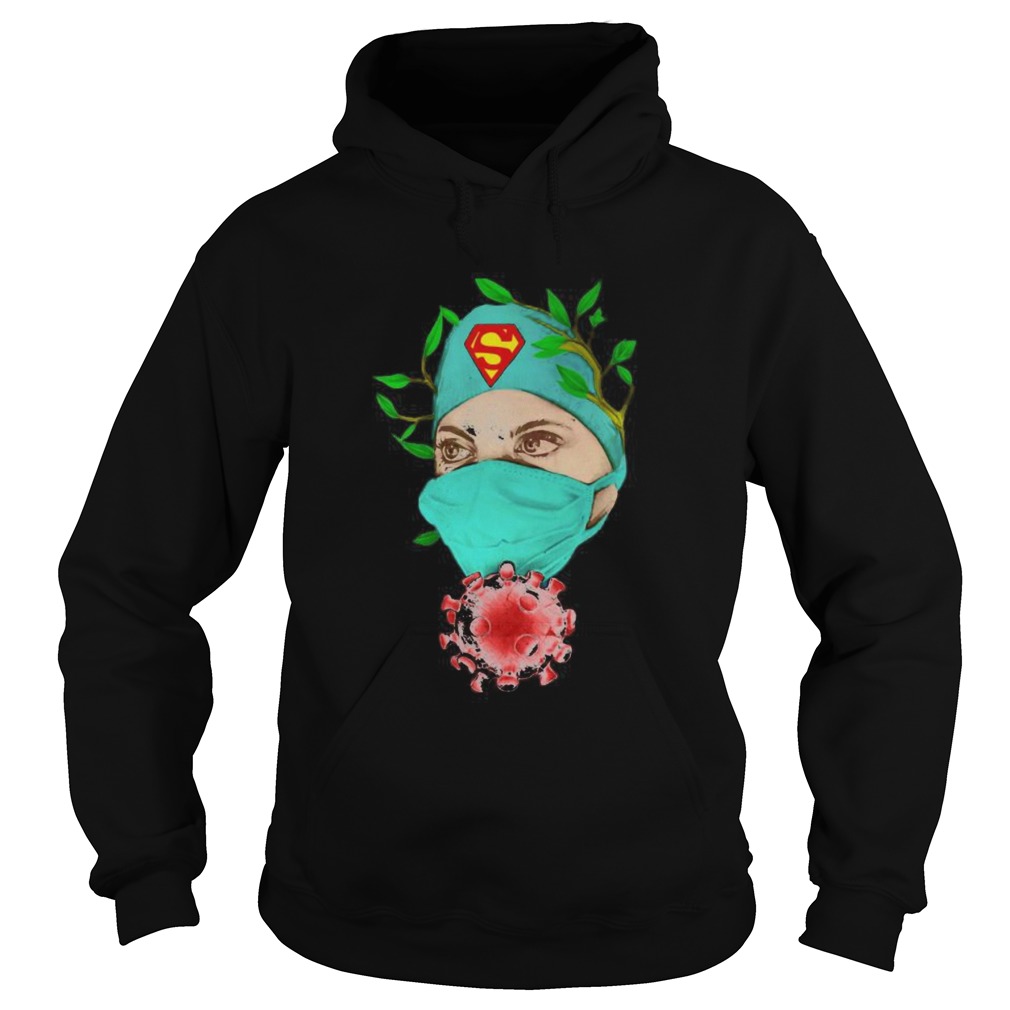 Superman hero nurse covid19 Hoodie