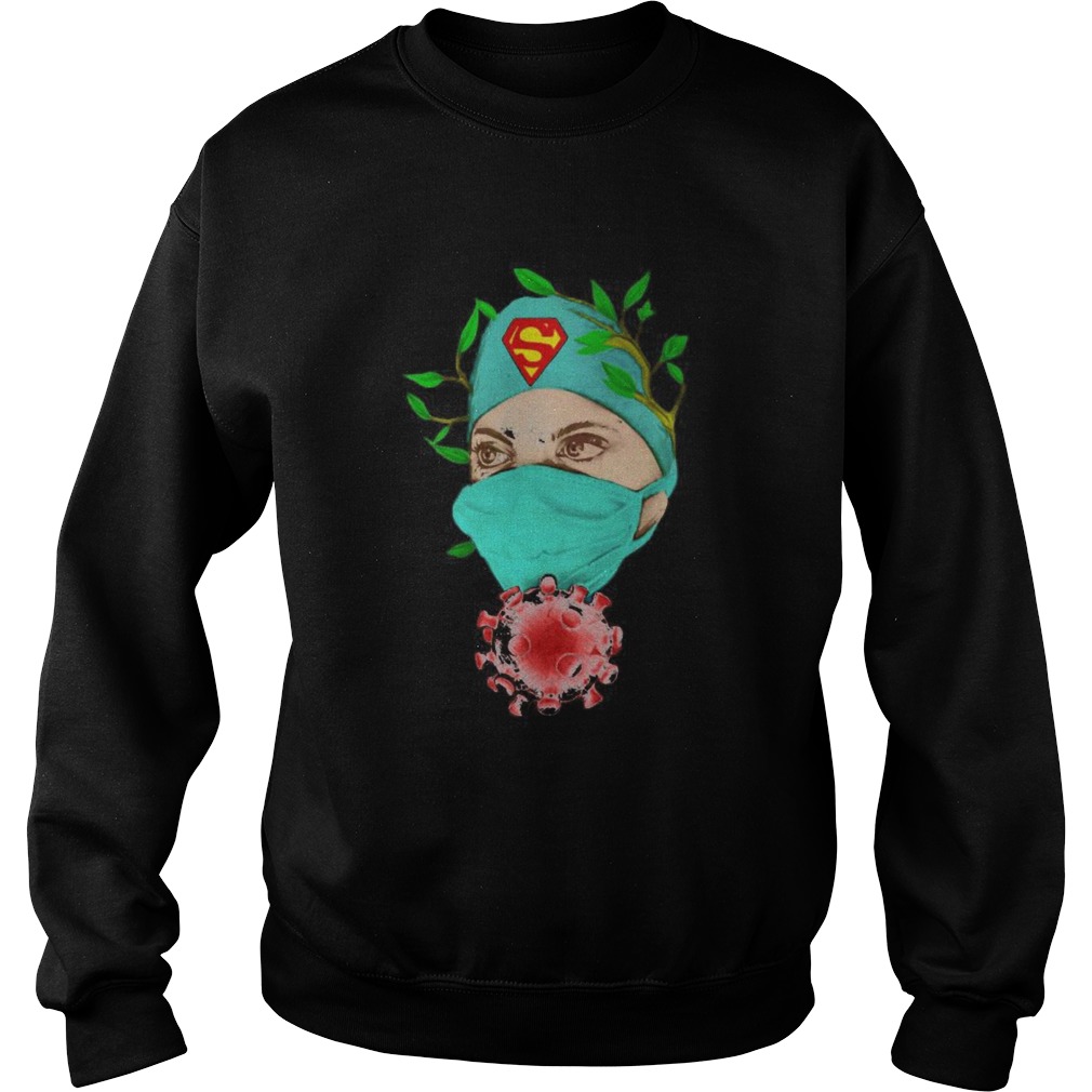 Superman hero nurse covid19 Sweatshirt