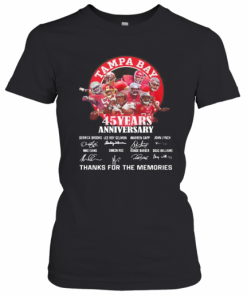 Tampa Bay Buccaneers 45 Years Anniversary Thank You For The Memories Signatures T-Shirt Classic Women's T-shirt