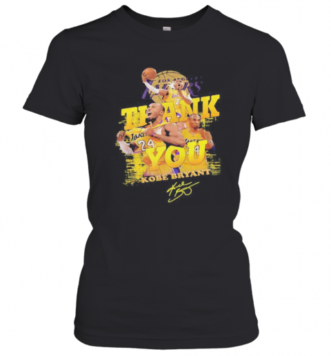 Thank you kobe bryant los angeles lakers basketball signature  T-Shirt Classic Women's T-shirt