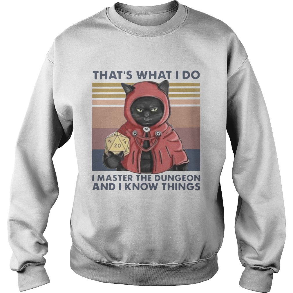 Thats What I Do I Master The Dungeon And I Know Things Vintage Sweatshirt
