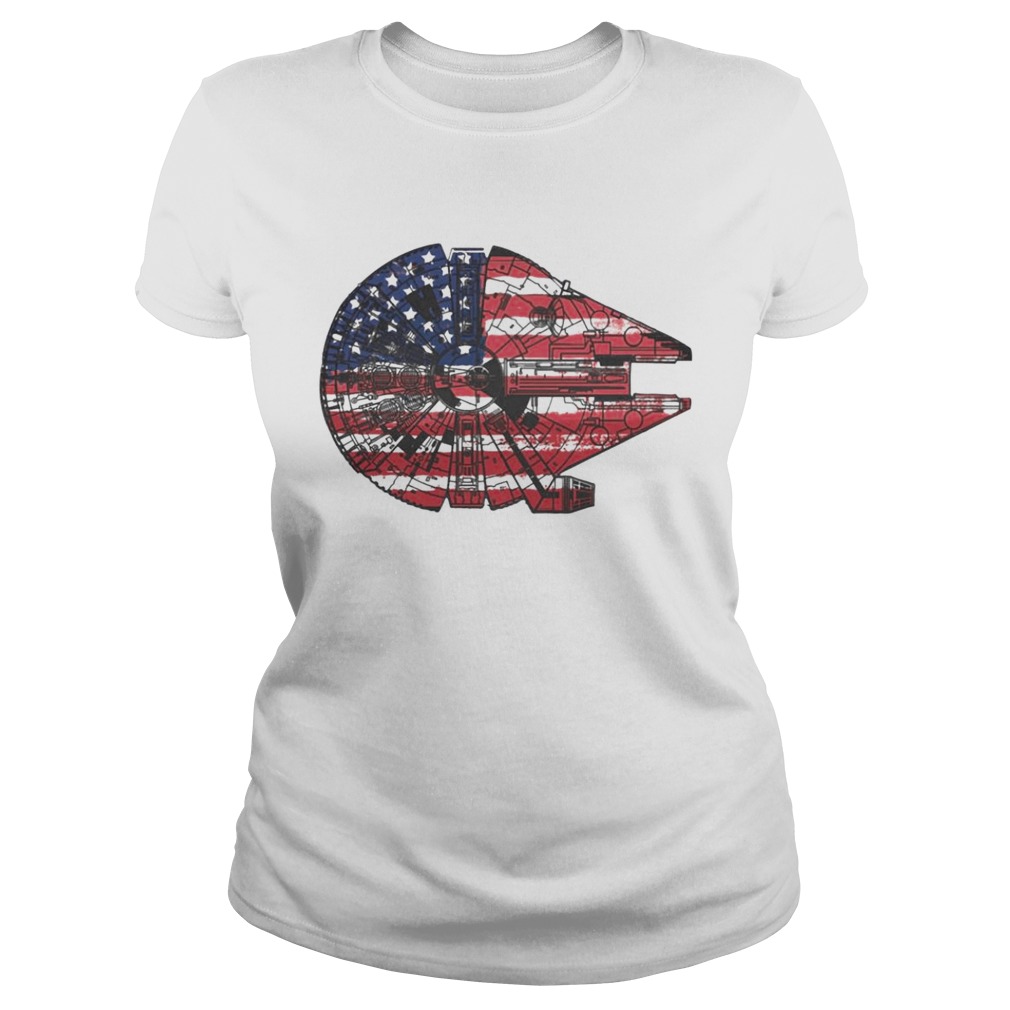 The American Flag Star Wars Millennium Falcon US Space Force Classic Ladies