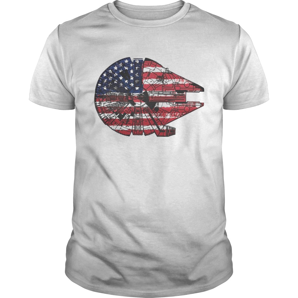 The American Flag Star Wars Millennium Falcon US Space Force Unisex