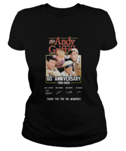 The Andy Griffith 60th Anniversary 1960 2020 Thank You For The Memories Signature  Classic Ladies
