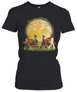 The Beatles Abbey Road Moon Pumpkins Halloween T-Shirt Classic Women's T-shirt