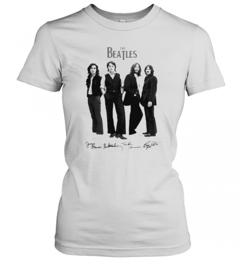 The Beatles Band Members Signatures T-Shirt Classic Women's T-shirt