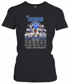 The Chicago Cubs 144Th Anniversary 1876 2020 Thank You For The Memories Signatures T-Shirt Classic Women's T-shirt