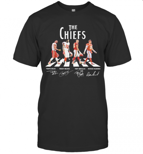 The Chiefs Abbey Road Players Signatures T-Shirt