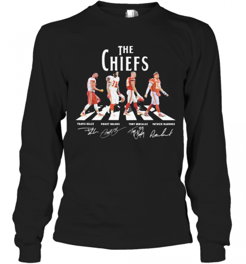 The Chiefs Abbey Road Players Signatures T-Shirt Long Sleeved T-shirt 