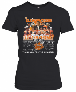 The Clemson Tigers 125Th Anniversary 1896 2020 Thank You For The Memories Signatures T-Shirt Classic Women's T-shirt