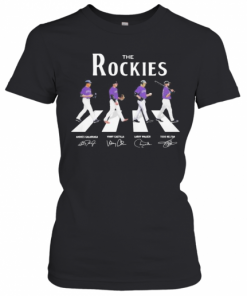 The Colorado Rockies Baseball Abbey Road Signatures T-Shirt Classic Women's T-shirt