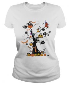 The Halloween Day Pumpkin Skull Ghost Cat  Classic Ladies