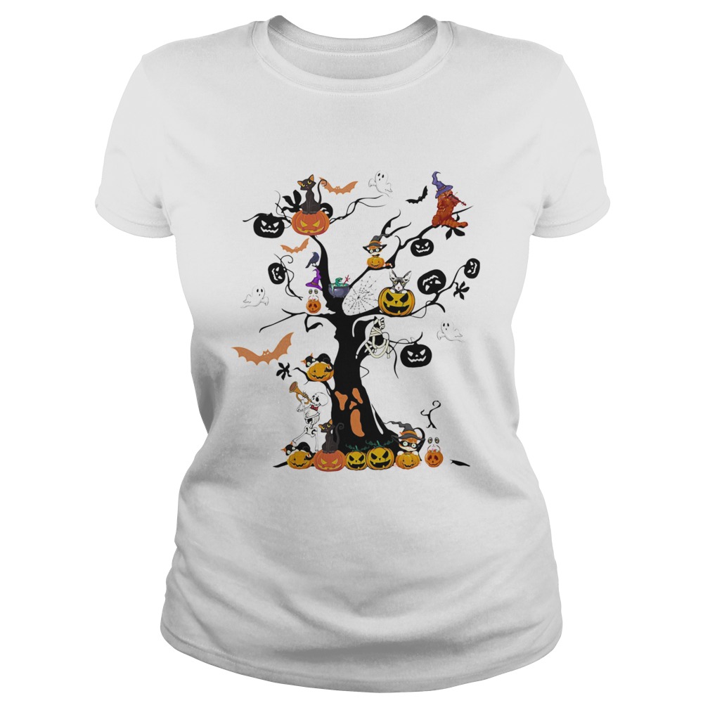 The Halloween Day Pumpkin Skull Ghost Cat Classic Ladies