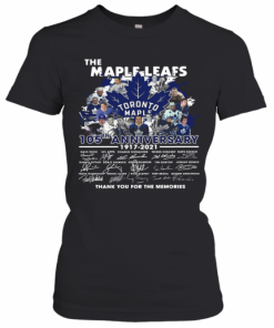 The Maple Leafs Toronto Maple Leafs 105Tha Anniversary 1917 2020 Thank You For The Memories Signatures T-Shirt Classic Women's T-shirt