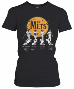 The Mets Halloween Abbey Road Signature T-Shirt Classic Women's T-shirt