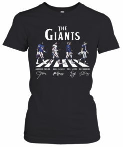 The New York Giants Football Team Crossing The Line Players Signatures T-Shirt Classic Women's T-shirt
