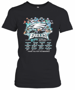 The Philadelphia Eagles 87Th Years Of 1933 2020 Thank You For The Memories Signatures T-Shirt Classic Women's T-shirt