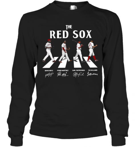 The Red Sox Abbey Road Signatures T-Shirt Long Sleeved T-shirt 