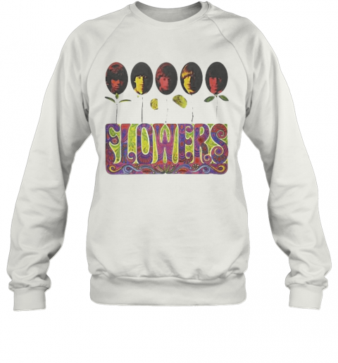 The Rolling Stones Band Members Flowers T-Shirt Unisex Sweatshirt